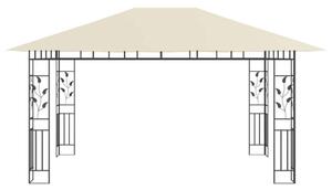 VidaXL Kertpavilon - Szúnyogháló - LED Fényfüzér - 4x3x2,73m