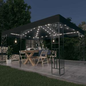 Vidaxl Pavilon - Dupla Tető - Napelemes LED - 3x4m