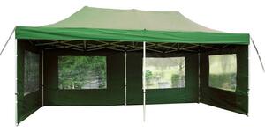 GARTHEN Kerti sátor összecsukható PROFI 3 x 6 m zöld