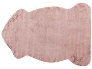 Rózsaszín műnyúlszőr szőnyeg 60 x 90 cm UNDARA