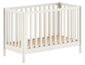 Bézs borovi fenyő babaágy állítható magassággal 60x120 cm Swingo – Vipack
