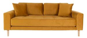 Lido 2,5 üléses kanapé sárga bársony