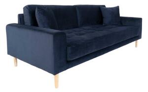 Lido 3 személyes kanapé kék bársony