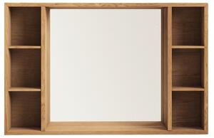 Teak fürdőszobai tükörszekrény Kave Home Kenta 65 x 100 cm