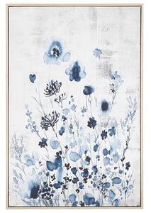 Fali Kép Virág Motívummal Kék-Szürke Színben 63 x 93 cm BARBANIA