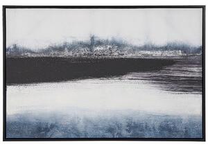 Fekete és kék keretezett kép 63 x 93 cm AZEGLIO