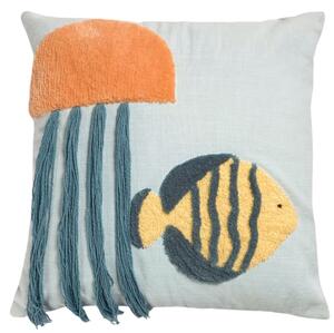 Kék gyerekpárnahuzat Kave Home Cordelia 45 x 45 cm