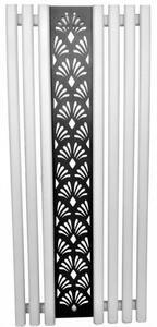 Design radiátor Weberg Argus Floral 150x62 cm (fehér - fekete)