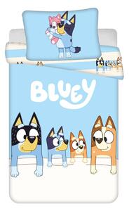 Kék pamut gyerek ágyneműhuzat babaágyhoz 100x135 cm Bluey – Jerry Fabrics