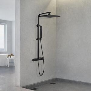 Yoka Cube-Line zuhanyrendszer termosztátos csapteleppel - fekete
