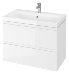 Fürdőszoba szekrény mosdóval Cersanit MODUO 79,5x62x44,7 cm fehér fényű S801-221-DSM