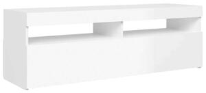VidaXL TV-szekrény - Fehér Magasfényű - 120cm LED-es
