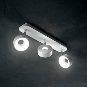 OBY modern LED mennyezeti lámpa, fehér, hármas