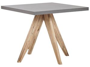 Négyszemélyes beton étkezőasztal bézs székekkel OLBIA