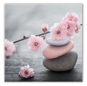 Glasspik Spa & Zen Pink Stone kép, 30 x 30 cm - Styler