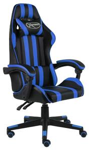 VidaXL fekete és kék műbőr Gamer szék