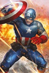 Plakát Captain America - Under Fire