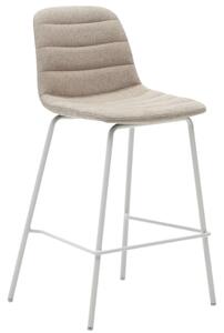 Bézs kárpitozott bárszék Kave Home Zunilda 65 cm