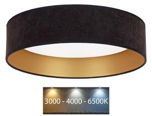 BRILAGI Brilagi - LED Mennyezeti lámpa VELVET LED/24W/230V 3000/4000/6400K fekete/arany BG0276