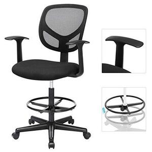 Songmics Ergonomikus Irodai szék - Állítható Magasságú Lábtartóval