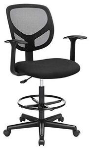 Songmics Ergonomikus Irodai szék - Állítható Magasságú Lábtartóval