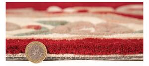 Aubusson piros gyapjú szőnyeg, 67 x 210 cm - Flair Rugs
