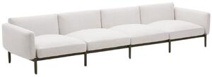 Bézs négyüléses kerti kanapé Kave Home Sorells 370 cm