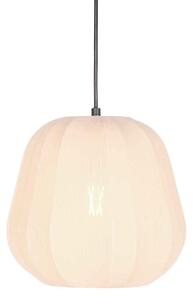 Japandi függőlámpa krémszínű szövetbúrával, 25 cm - Sable