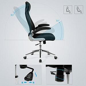 Songmics Irodai Forgószék - Ergonomikus Hálós Szék - Fekete