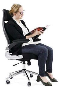 Songmics Irodai Forgószék - Ergonomikus Hálós Szék - Fekete