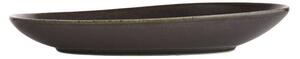 JAPANDI kistányér, barnás fekete 25 x 17cm