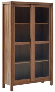 Barna teak vitrin Kave Home Sashi 185 x 110 cm