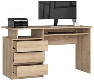 Íróasztal - Akord Furniture - CLP 135 cm - sonoma tölgy