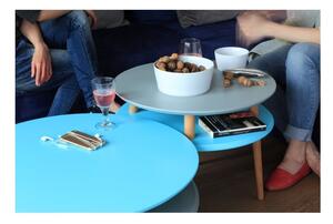 UFO fehér dohányzóasztal, Ø 70 cm - Ragaba