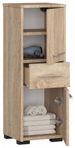 Fürdőszobai álló szekrény 85 cm - Akord Furniture - sonoma tölgy