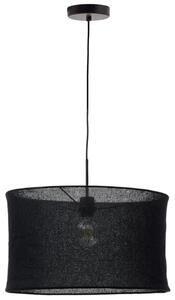 Fekete vászon lámpaernyő Kave Home Mariela 50 cm