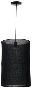 Fekete vászon lámpaernyő Kave Home Mariela II. 40 cm