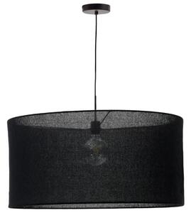 Fekete vászon lámpaernyő Kave Home Mariela 80 cm