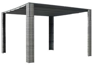 Vidaxl Pavilon - Polyrattan - 300x300x200 cm