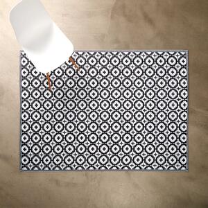 COLOUR CLASH kültéri szőnyeg, fekete-fehér mozaik 200 x 150cm