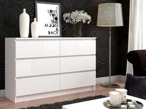 Komód - Akord Furniture K140-6 - fehér
