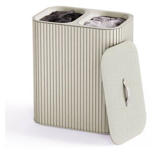 Bézs bambusz szennyeskosár 2x45 l Tota Luxe – Joseph Joseph