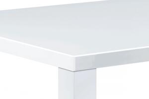Modern Magasfényű Étkezőasztal Fehér Színben At-3006