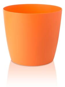 Ella Twist'n'Roll Smart System narancssárga kaspó kerekekkel, ø 29 cm - Gardenico