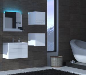 Venezia Alius A21 fürdőszobabútor szett + mosdókagyló + szifon (fényes fehér)