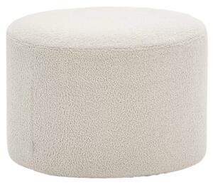 Bézs bouclé puff Kave Home Kaeli 60 cm