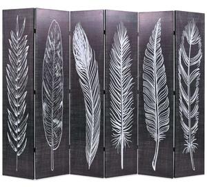 Tollmintás Paraván - Fekete-Fehér - 228x170 cm