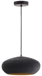 Fekete fém függőlámpa Kave Home Inda 30 cm