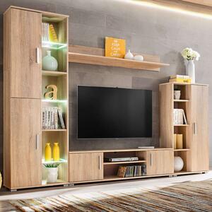 VidaXL Sonoma Tölgy Fali TV Szekrény - 260cm
