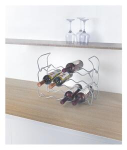 Wine háromszintes borosüveg tartó 12 palackhoz, hossz 45 cm - Metaltex